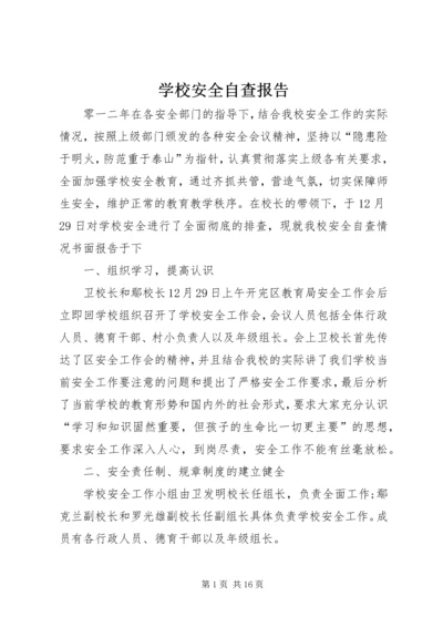 学校安全自查报告精编.docx