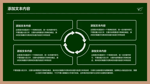 绿色简约黑板风教学课件通用PPT演示模板