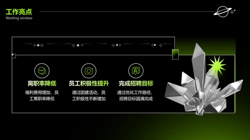 酸性风绿色工作汇报PPT套装