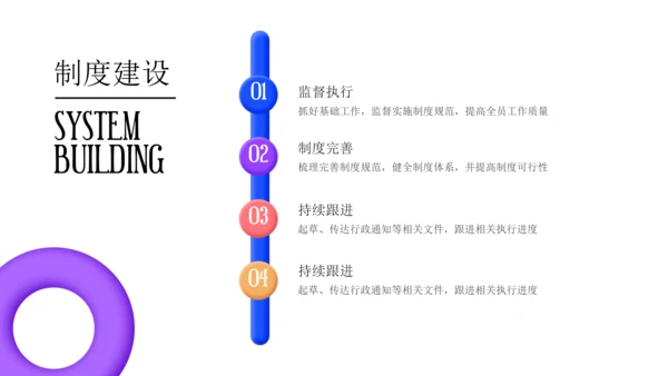 C4D立体3D风工作年度总结汇报通用PPT模板