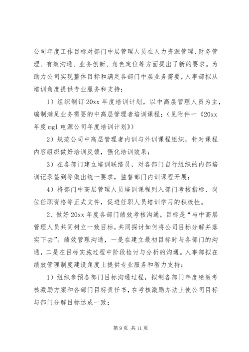 人事部年度工作总结和建议范文.docx