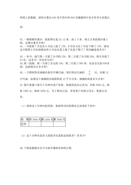 六年级小升初数学解决问题50道精品【a卷】.docx