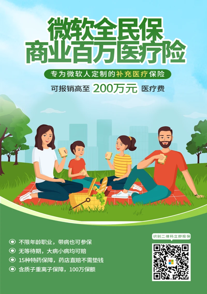百万医疗险产品宣传海报