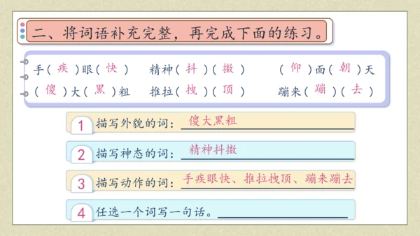 【核心素养】部编版语文五年级下册-13.人物描写一组 第2课时（课件）