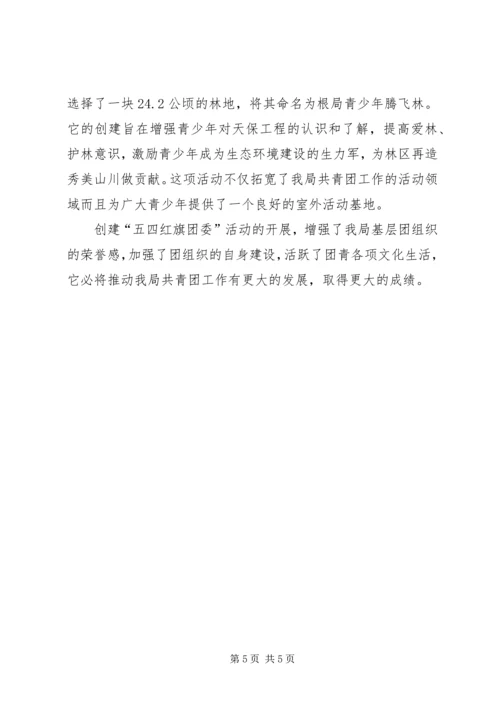 五四红旗团委汇报材料(林业局团委).docx