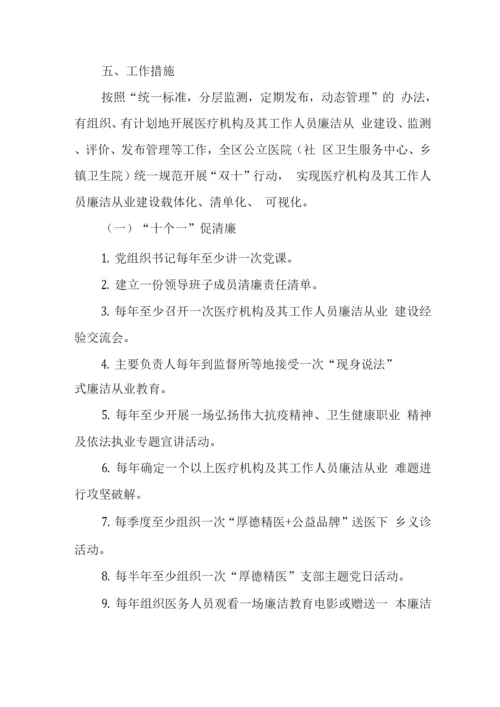2022年医院工作人员廉洁从业工作方案(2021-2024年).docx