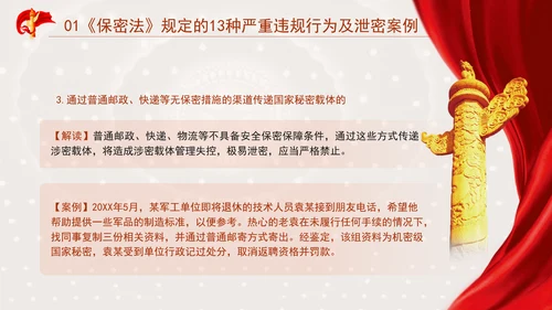 保密警示教育PPT典型泄密案例教育学习