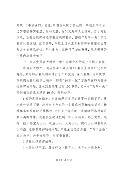 学校“两学一做”自查报告及整改措施.docx