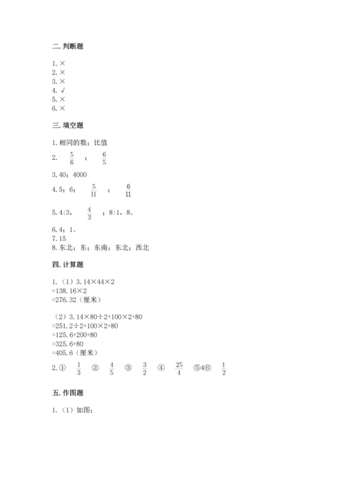 人教版六年级上册数学期末测试卷精品【全国通用】.docx