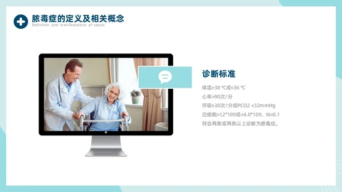 脓毒血症护理查房医疗科技通用商务绿色PPT模板