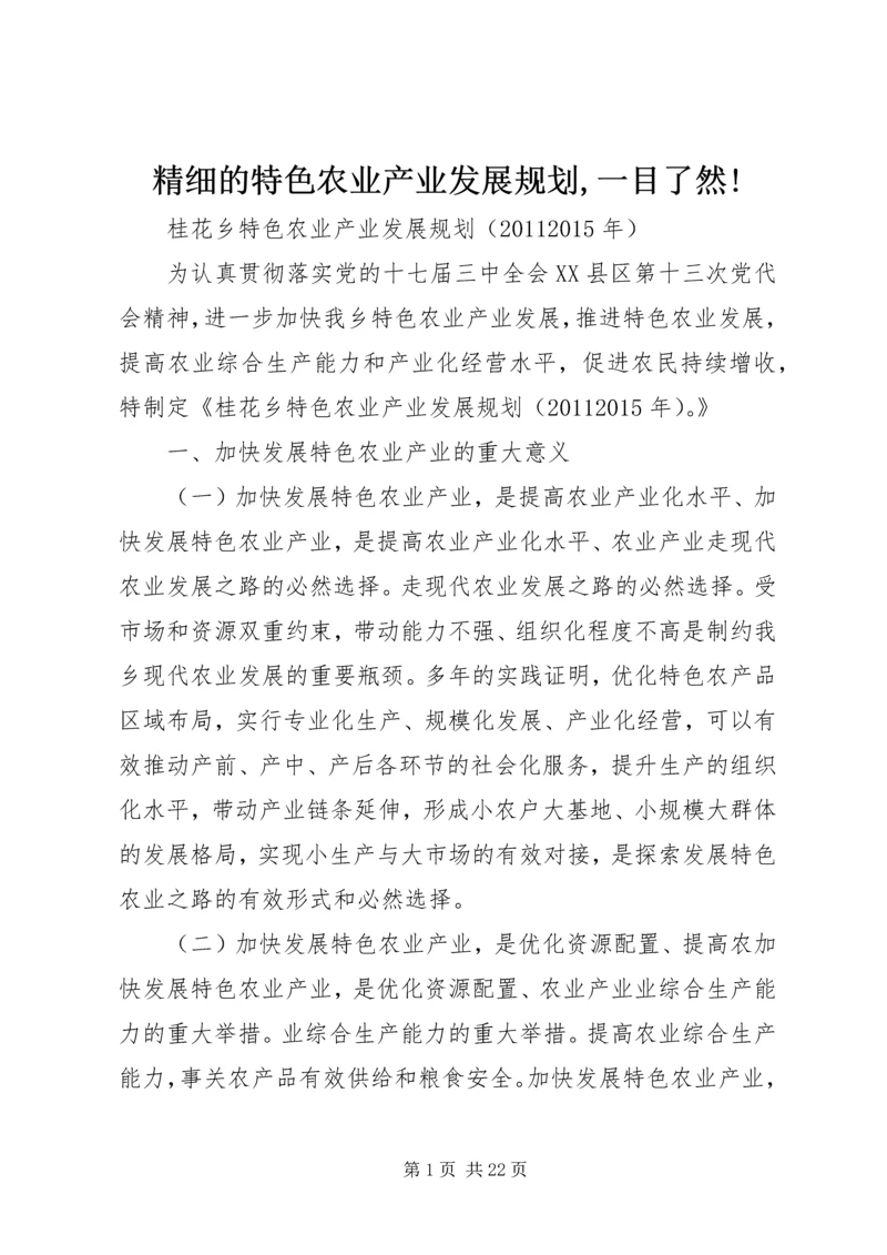 精细的特色农业产业发展规划,一目了然! (3).docx