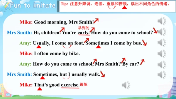 Unit 2 Ways to go to school PA Let's talk 课件（共25张P