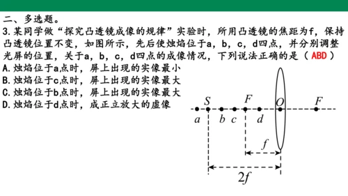 人教版第五章透镜及其应用第3节凸透镜成像的规律 课件(共22张PPT)