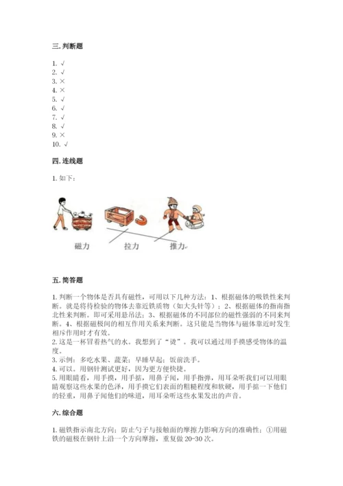 教科版二年级下册科学期末测试卷a4版.docx