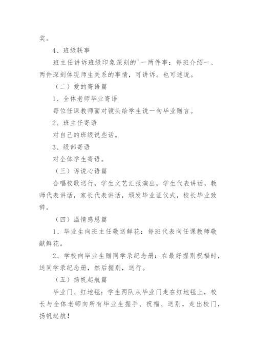 高三毕业晚会策划方案.docx