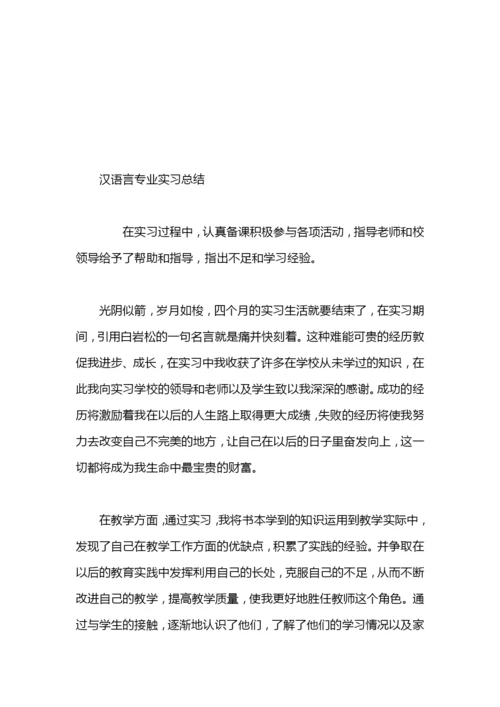 汉语言文学专业实习总结.docx