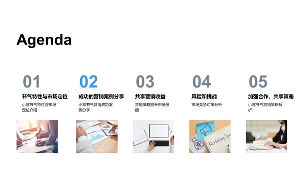 小寒节气营销报告PPT模板