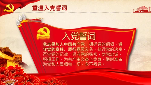 党委党支部微党课做合格党员应知应会PPT