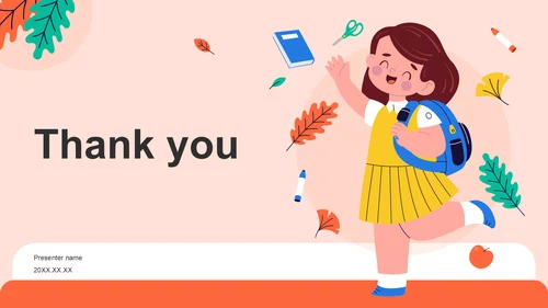 橙色卡通风教育培训PPT主题