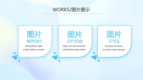 蓝色大气公司产品介绍图片展示PPT动态模板