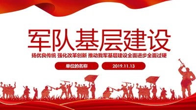 中央军委基层建设会议军队部队过硬作风强军兴军PPT