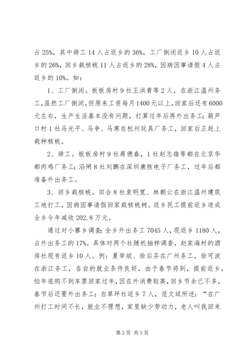 人力资源开发办关于农村治安和稳定问题的情况汇报.docx