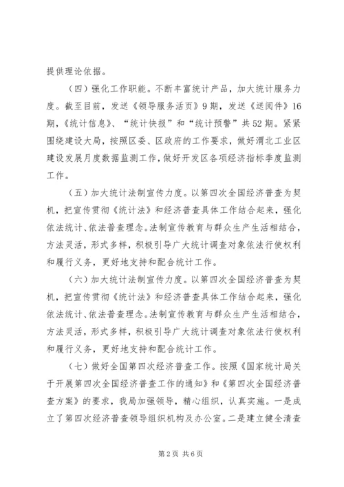 统计局XX年工作总结及XX年工作计划 (6).docx