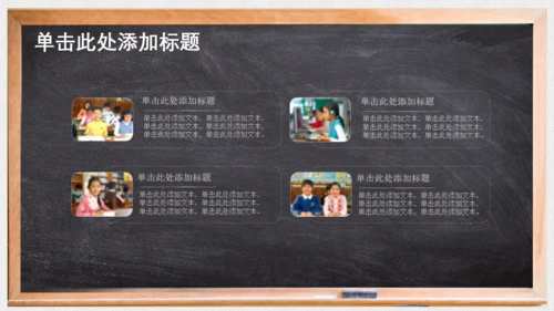 对话框黑板毕业论文答辩通用PPT模板