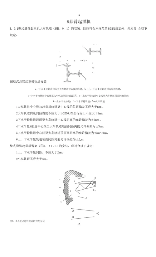 起重设备安装工程施工及验收标准