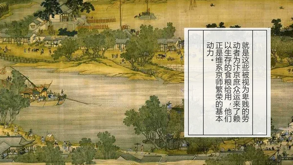 复古中国风清明上河图PPT课件