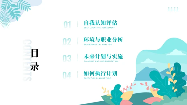 大学生职业生涯规划PPT模板