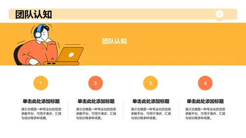 黄色3D风入职自我介绍PPT