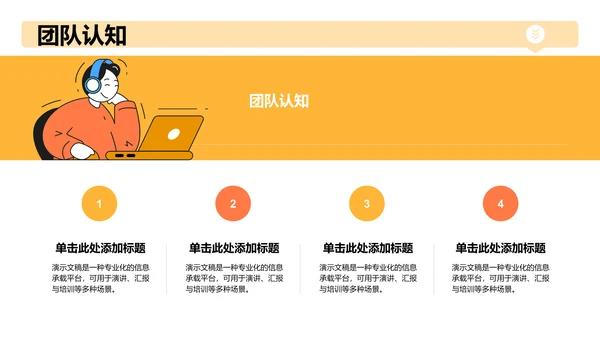 黄色3D风入职自我介绍PPT