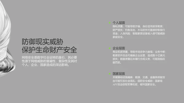 灰绿色酸性流体网络安全教育PPT模板