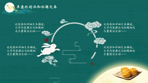 国潮风中秋节，月满中秋通用PPT模板