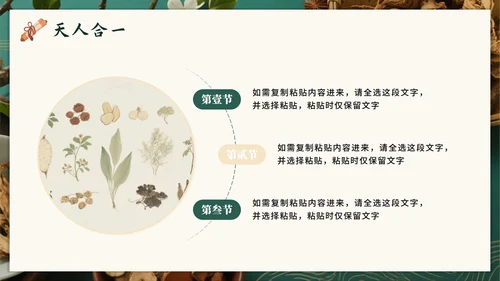 绿色高级中国风中医中药传统文化科普PPT模板