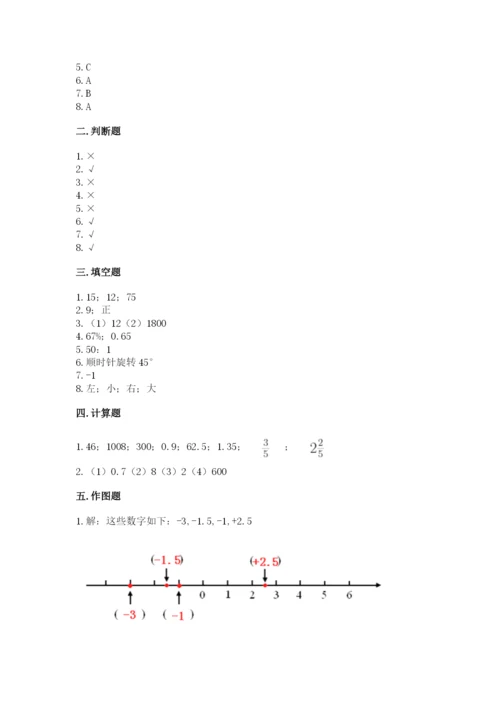 小升初数学期末测试卷（历年真题）word版.docx