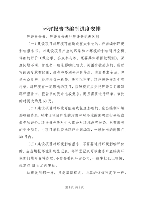 环评报告书编制进度安排 (4).docx