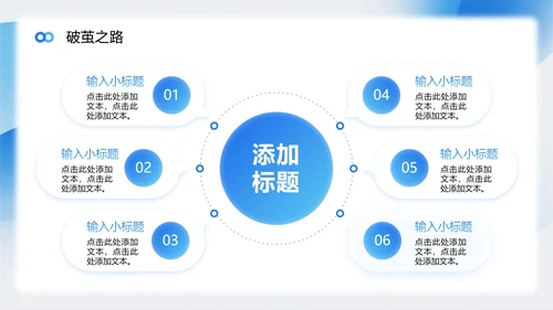 蓝色渐变弥散风项目答辩转正答辩PPT模板
