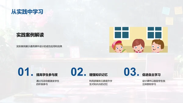 课件设计提升教学PPT模板