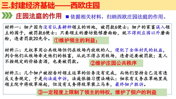 第三单元 封建时代的欧洲 大单元教学课件（26张PPT）