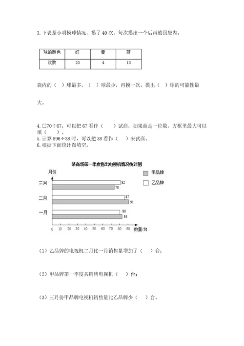 苏教版数学四年级上册期末卷及完整答案网校专用