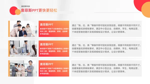 橙色简约风新媒体行业咨询报告PPT套装