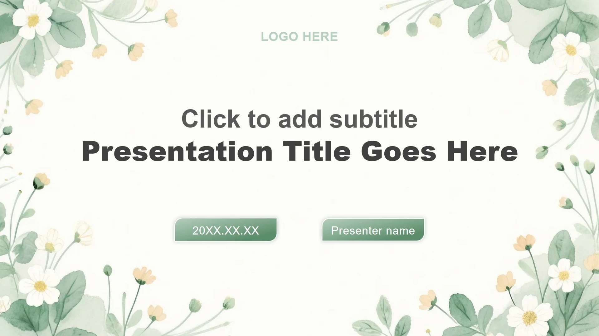 绿色小清新风大学生职业规划大赛汇报PPT主题模板