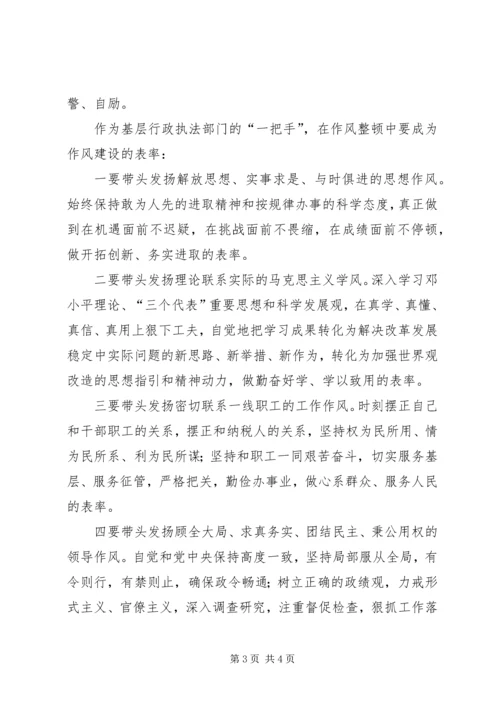 讲正气树新风作风建设年学习心得.docx