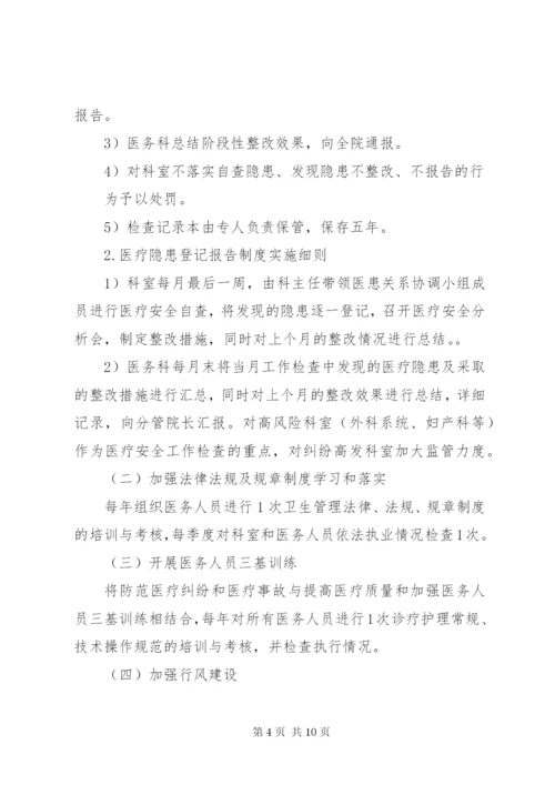 医院医疗纠纷防范及应急处置预案.docx