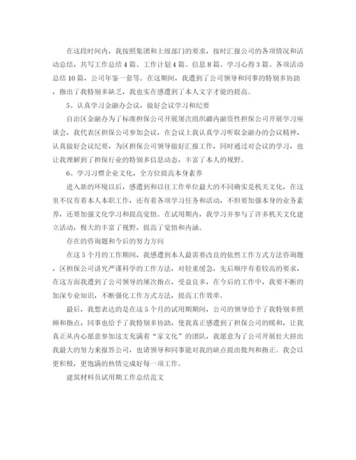 精编之试用期工作参考总结范文（精选）（通用）.docx