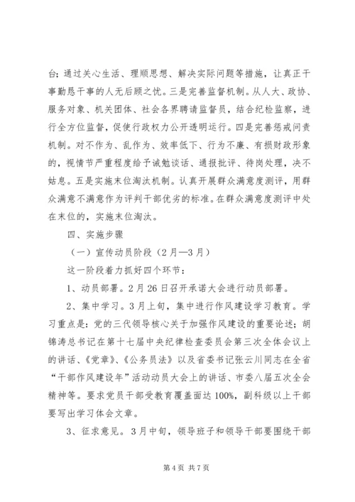 财政局开展干部作风建设年活动方案.docx