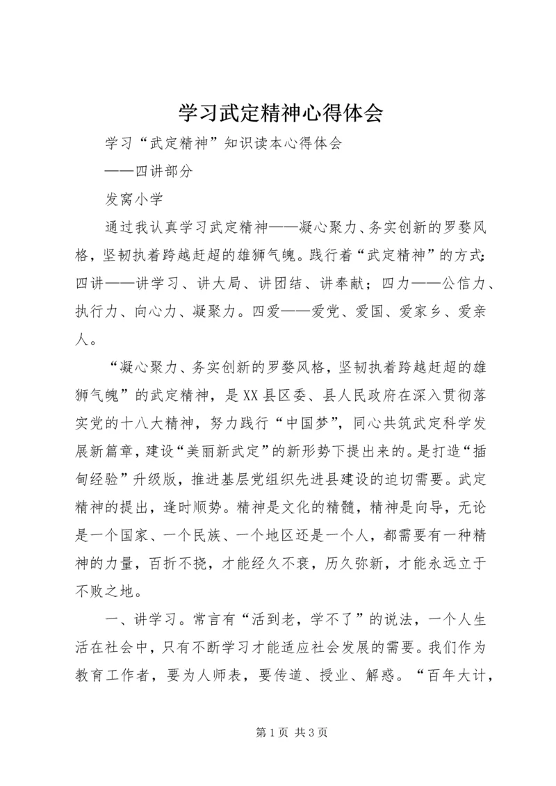 学习武定精神心得体会 (5).docx