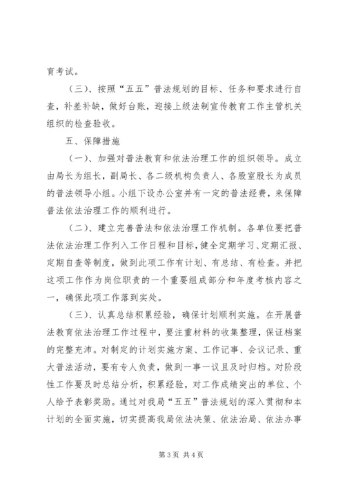 房管局普法依法治理工作计划.docx